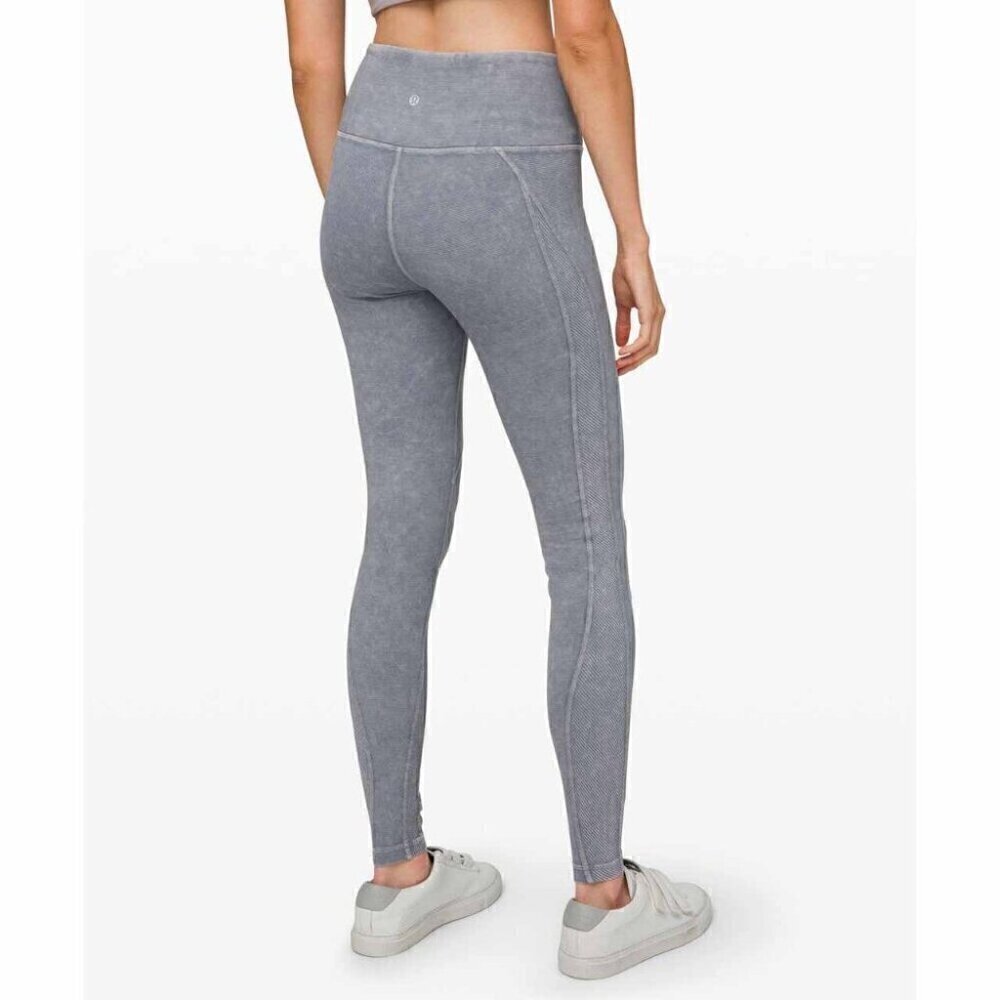 Lululemon Wunder Under High-Rise Tight *Snow Washed Ribbed 28" Washed Luna | 2 - Picture 1 of 10